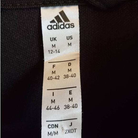 Adidas Women's Climalite Textured Sweatshirt Full Zip Black Medium - Picture 6 of 9